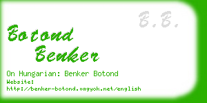 botond benker business card